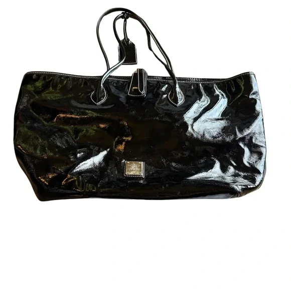 Dooney & Bourke Black Patent Leather Bag - Picture 2 of 8
